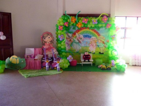 cenário festa jardim