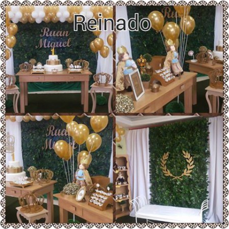 Reinado dourado e branco